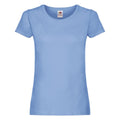 Sky Blue - Front - Fruit of the Loom Womens-Ladies Original Lady Fit T-Shirt
