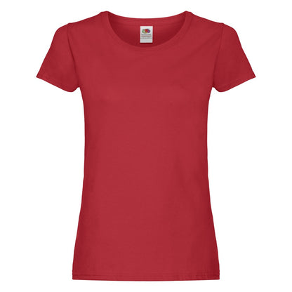 Red - Front - Fruit of the Loom Womens-Ladies Original Lady Fit T-Shirt