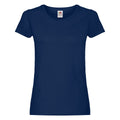 Navy - Front - Fruit of the Loom Womens-Ladies Original Lady Fit T-Shirt