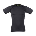 Black-Black - Front - Tombo Mens Slim T-Shirt