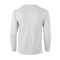 Ash - Back - Gildan Unisex Adult Ultra Plain Cotton Long-Sleeved T-Shirt