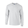 Ash - Front - Gildan Unisex Adult Ultra Plain Cotton Long-Sleeved T-Shirt