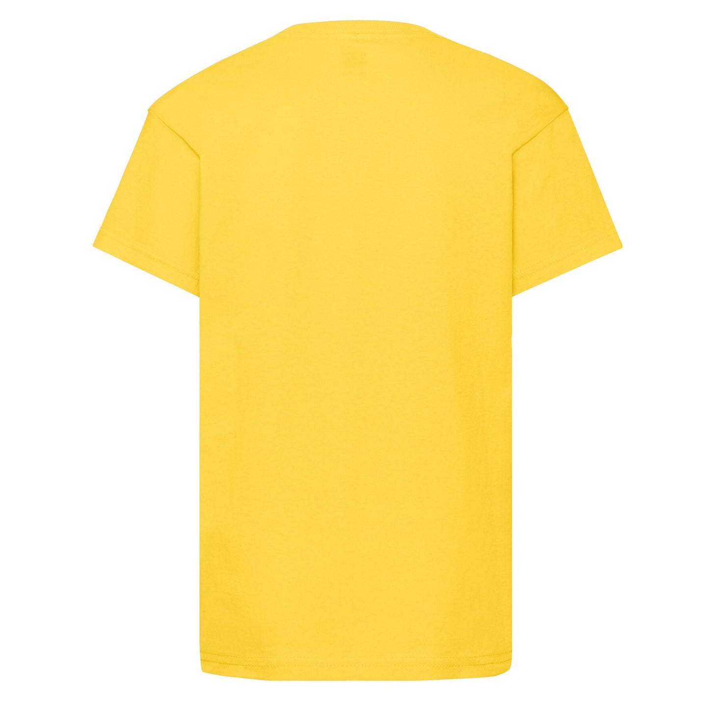 Yellow - Back - Fruit Of The Loom Childrens-Kids Original T-Shirt