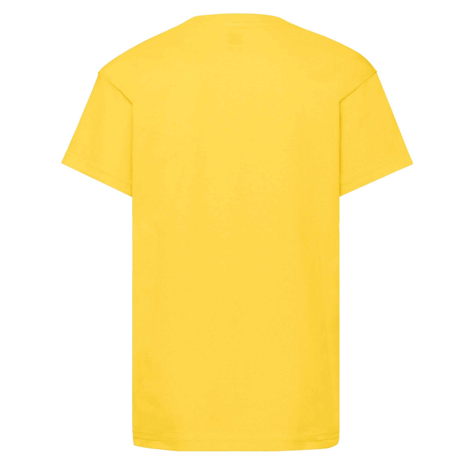Yellow - Back - Fruit Of The Loom Childrens-Kids Original T-Shirt