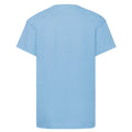 Sky Blue - Back - Fruit of the Loom Childrens-Kids Original T-Shirt