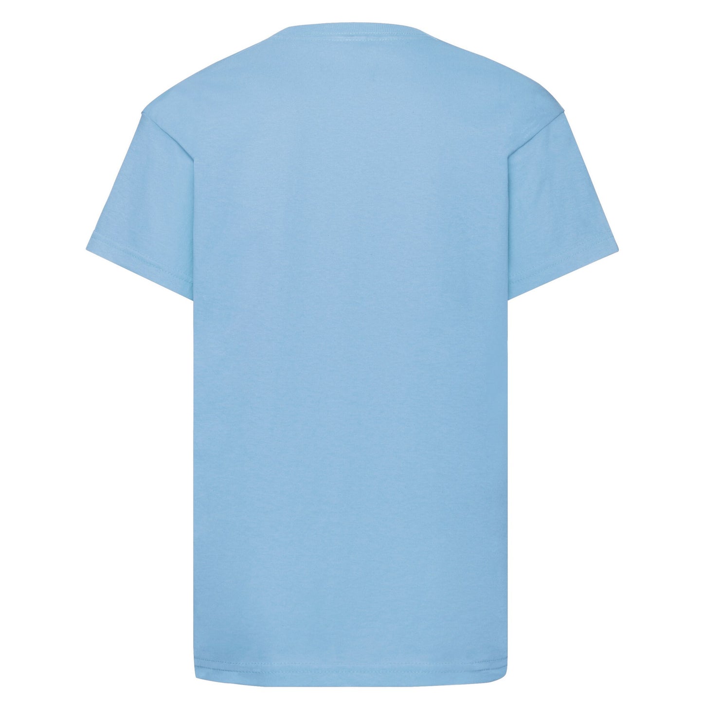 Sky Blue - Back - Fruit Of The Loom Childrens-Kids Original T-Shirt