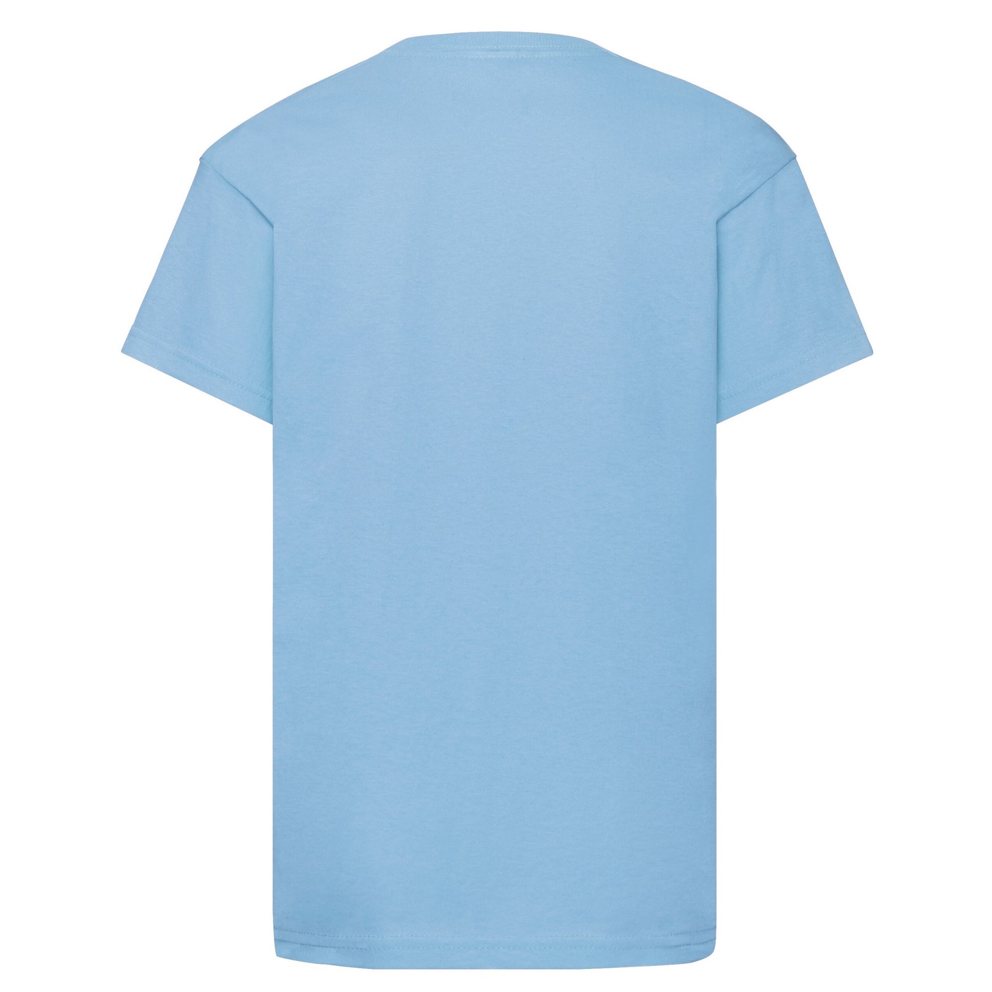 Sky Blue - Back - Fruit Of The Loom Childrens-Kids Original T-Shirt