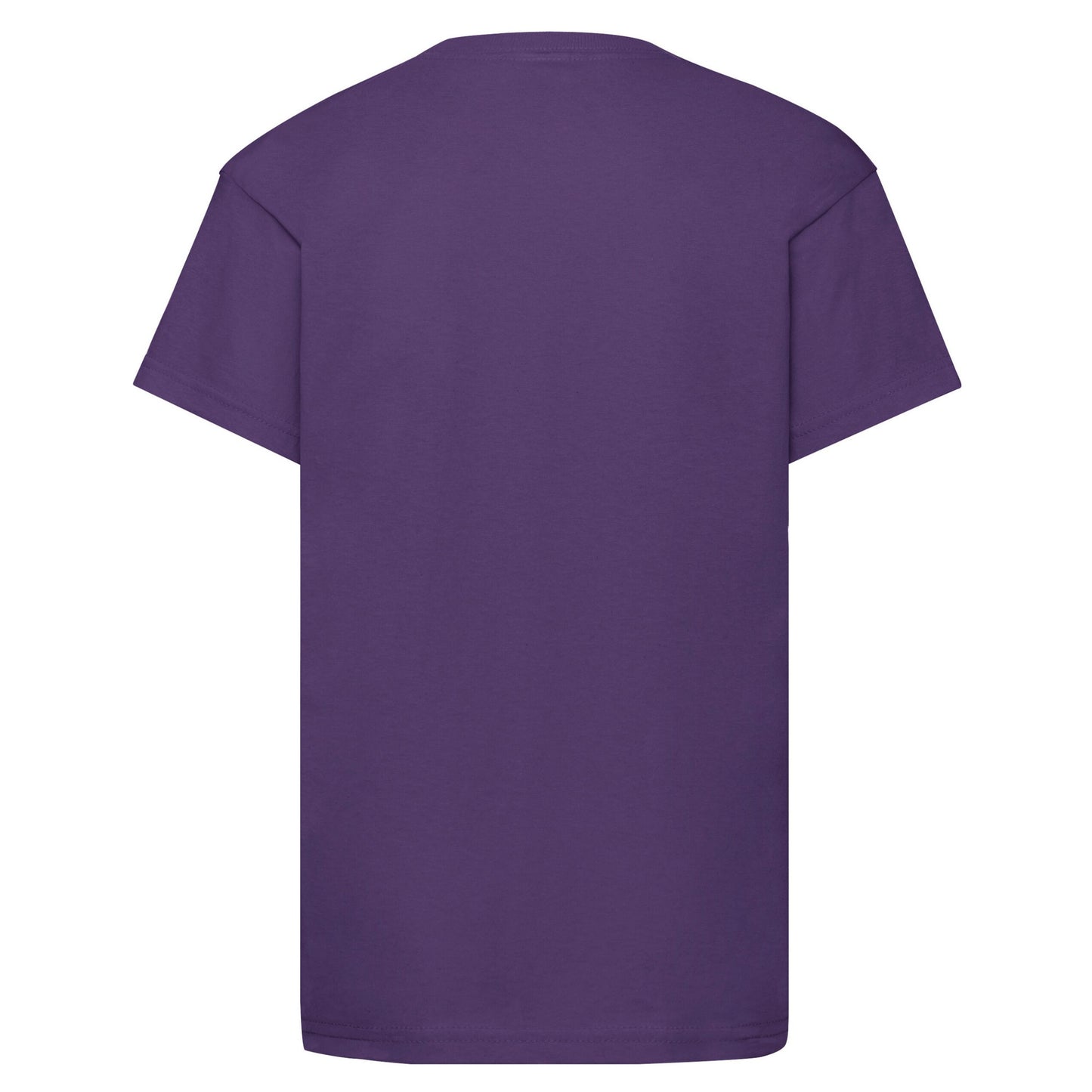Purple - Back - Fruit Of The Loom Childrens-Kids Original T-Shirt