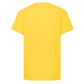 Yellow - Back - Fruit of the Loom Childrens-Kids Original T-Shirt
