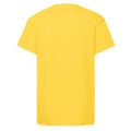 Yellow - Back - Fruit Of The Loom Childrens-Kids Original T-Shirt