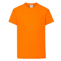 Orange - Front - Fruit of the Loom Childrens-Kids Original T-Shirt