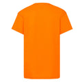 Orange - Back - Fruit of the Loom Childrens-Kids Original T-Shirt