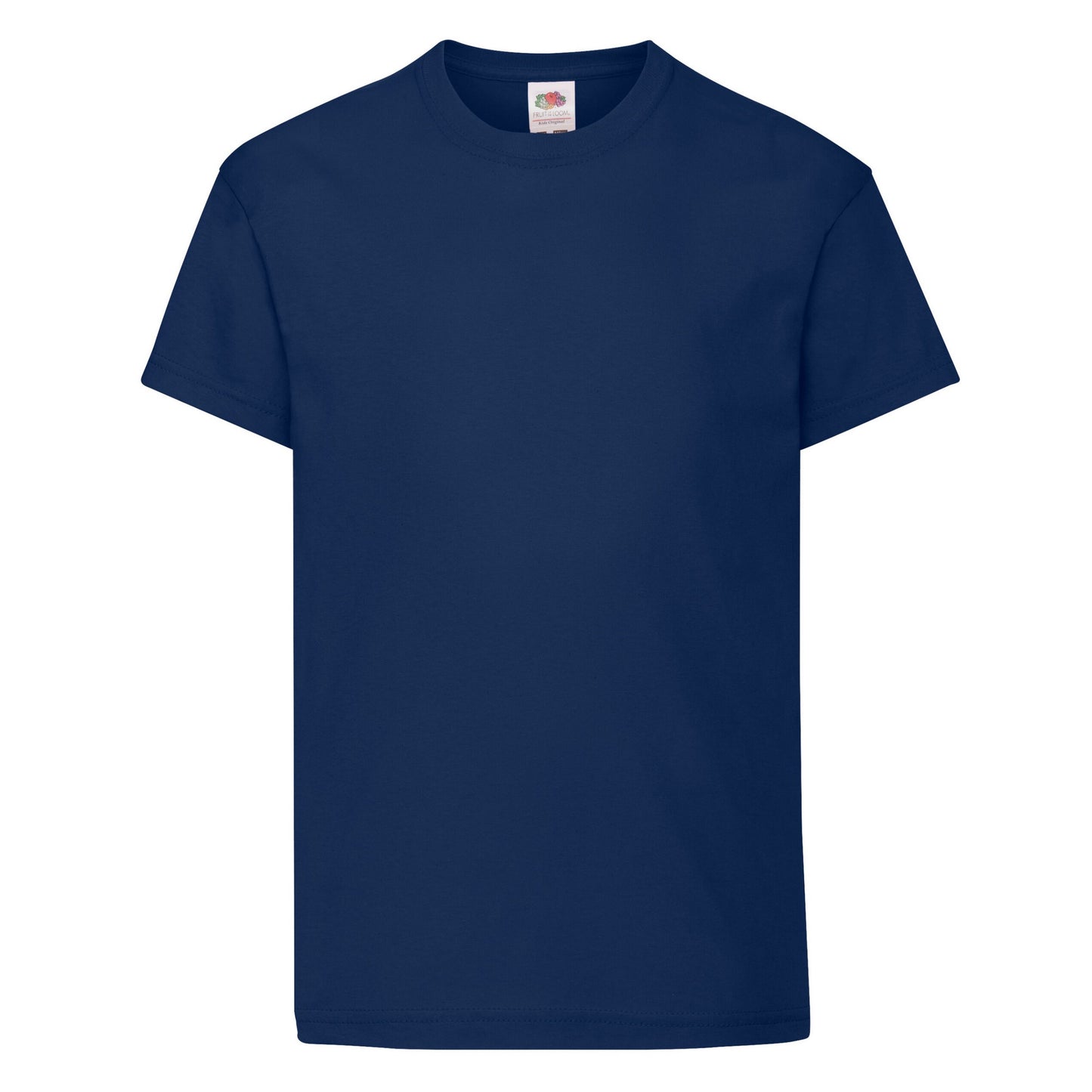 Navy - Front - Fruit Of The Loom Childrens-Kids Original T-Shirt