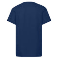 Navy - Back - Fruit of the Loom Childrens-Kids Original T-Shirt