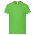Lime - Front - Fruit of the Loom Childrens-Kids Original T-Shirt