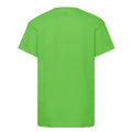 Lime - Back - Fruit of the Loom Childrens-Kids Original T-Shirt