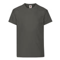 Light Graphite - Front - Fruit of the Loom Childrens-Kids Original T-Shirt
