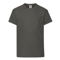 Light Graphite - Front - Fruit Of The Loom Childrens-Kids Original T-Shirt