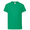 Kelly Green - Front - Fruit Of The Loom Childrens-Kids Original T-Shirt