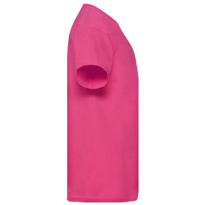 Fuchsia - Side - Fruit Of The Loom Childrens-Kids Original T-Shirt