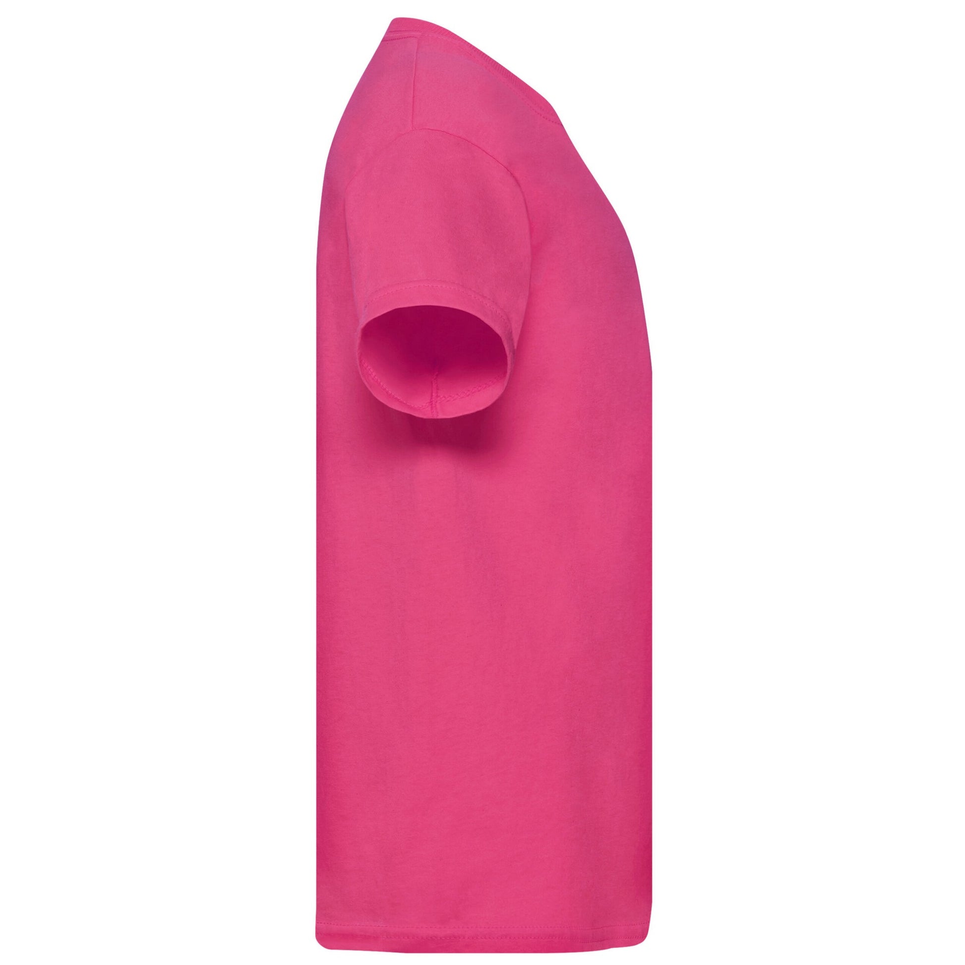 Fuchsia - Side - Fruit Of The Loom Childrens-Kids Original T-Shirt