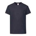 Deep Navy - Front - Fruit Of The Loom Childrens-Kids Original T-Shirt