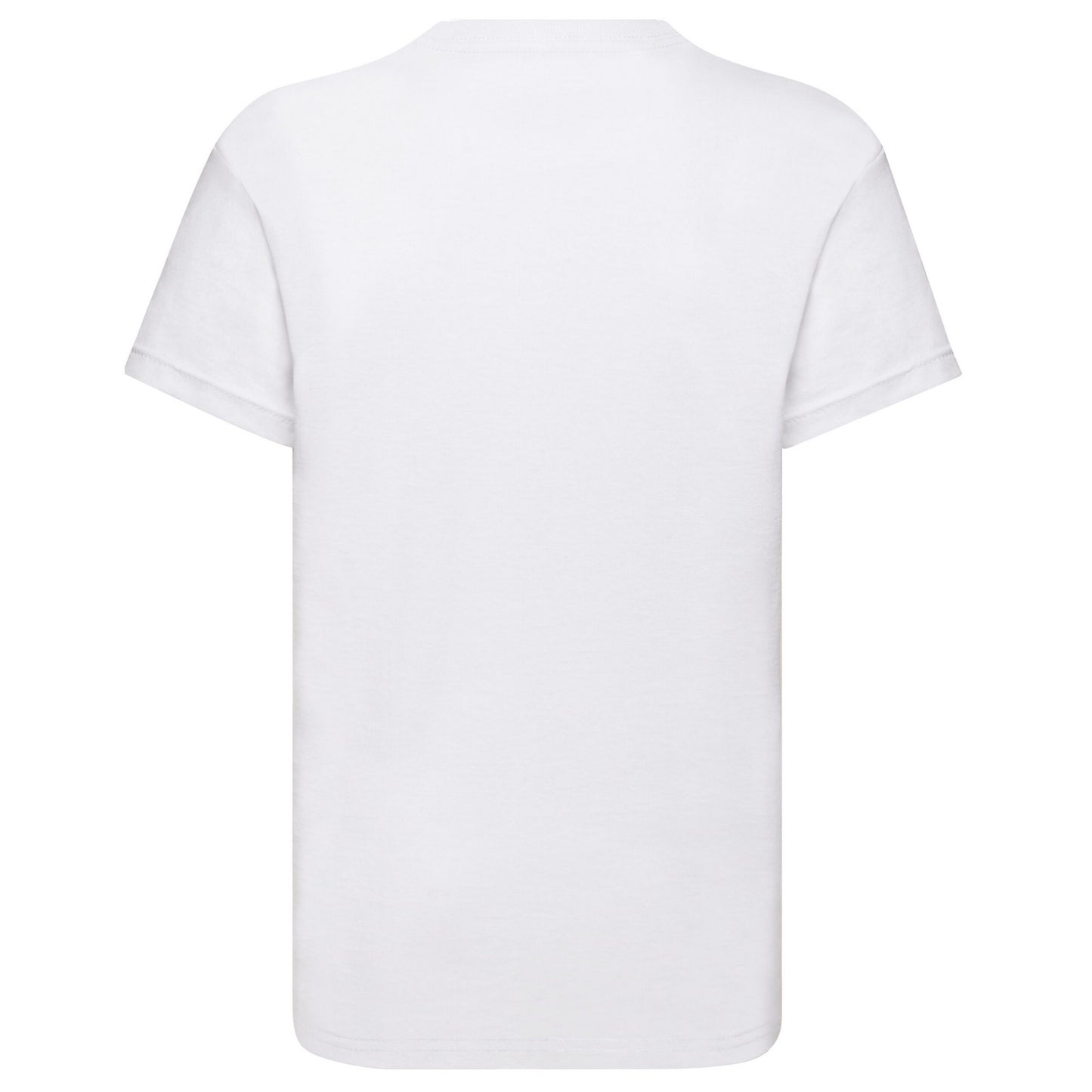 White - Back - Fruit Of The Loom Childrens-Kids Original T-Shirt