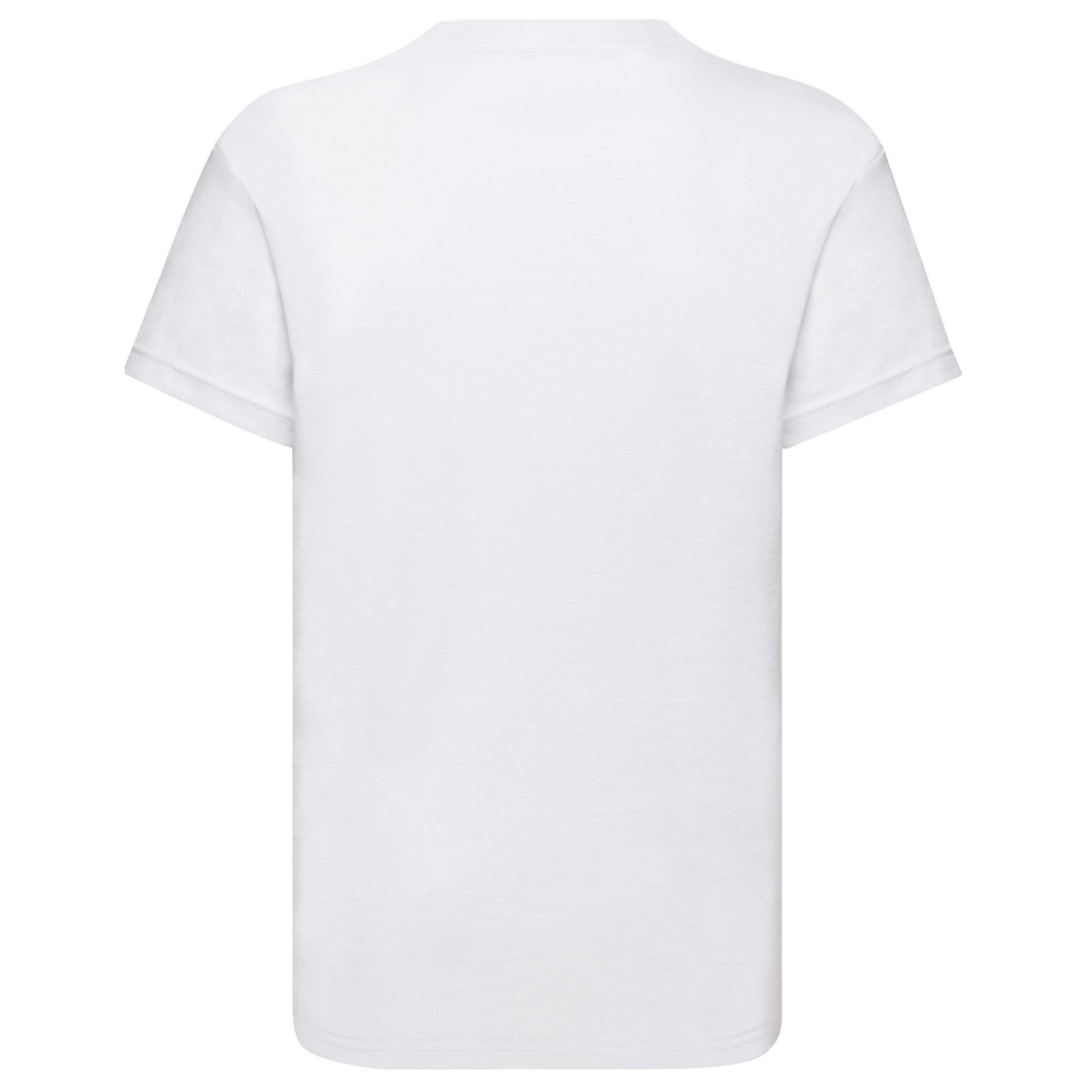 White - Back - Fruit Of The Loom Childrens-Kids Original T-Shirt