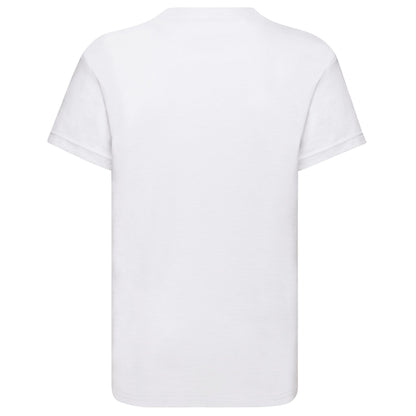White - Back - Fruit Of The Loom Childrens-Kids Original T-Shirt