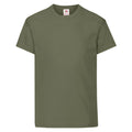 Classic Olive - Front - Fruit of the Loom Childrens-Kids Original T-Shirt