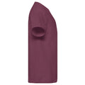 Burgundy - Side - Fruit Of The Loom Childrens-Kids Original T-Shirt