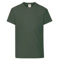 Bottle Green - Front - Fruit of the Loom Childrens-Kids Original T-Shirt