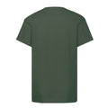 Bottle Green - Back - Fruit of the Loom Childrens-Kids Original T-Shirt