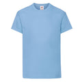 Sky Blue - Front - Fruit of the Loom Childrens-Kids Original T-Shirt