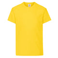 Yellow - Front - Fruit of the Loom Childrens-Kids Original T-Shirt
