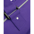 Purple-Light Grey - Back - Bagbase Piped Messenger Bag