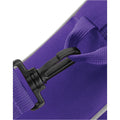 Purple-Light Grey - Side - Bagbase Piped Messenger Bag
