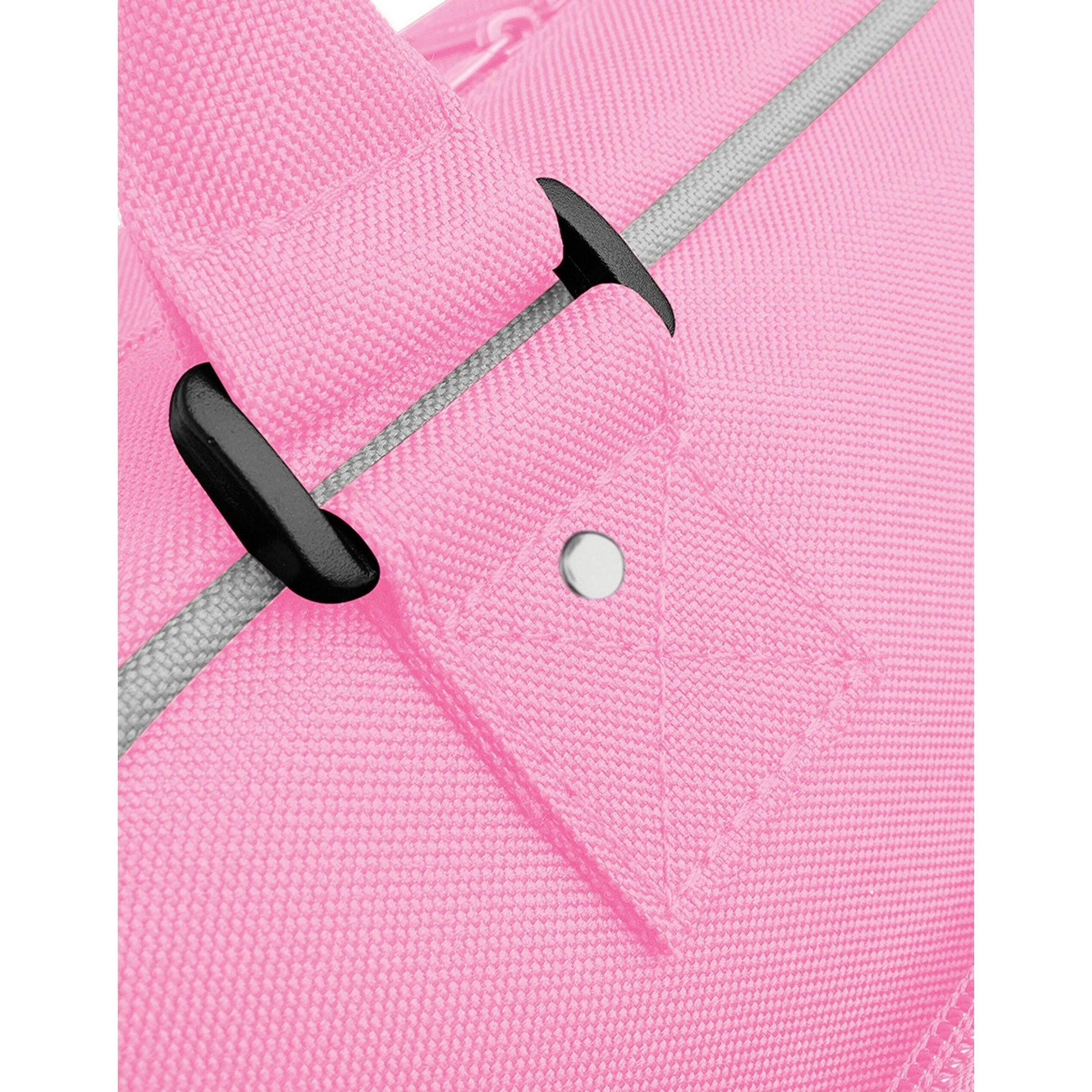 Classic Pink-Light Grey - Back - Bagbase Piped Messenger Bag