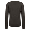 Grey Marl - Back - Henbury Womens-Ladies Cotton Acrylic V Neck Sweatshirt