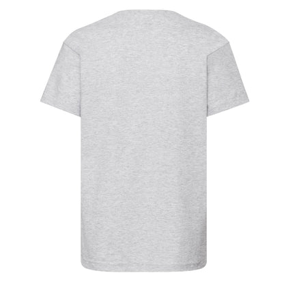 Heather Grey - Back - Fruit of the Loom Childrens-Kids Original Heather T-Shirt