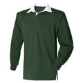 Bottle Green - Front - Front Row Mens Original Rugby Shirt
