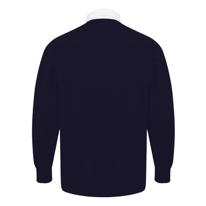 Navy - Back - Front Row Mens Original Rugby Shirt