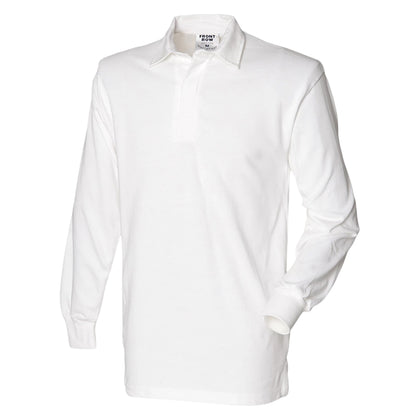 White - Front - Front Row Mens Original Rugby Shirt