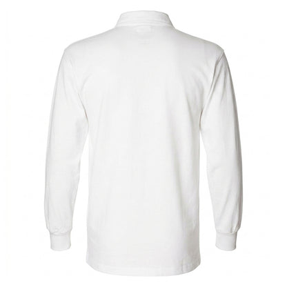 White - Back - Front Row Mens Original Rugby Shirt