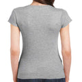 Sports Grey - Back - Gildan Womens-Ladies Softstyle Ringspun Cotton Fitted T-Shirt
