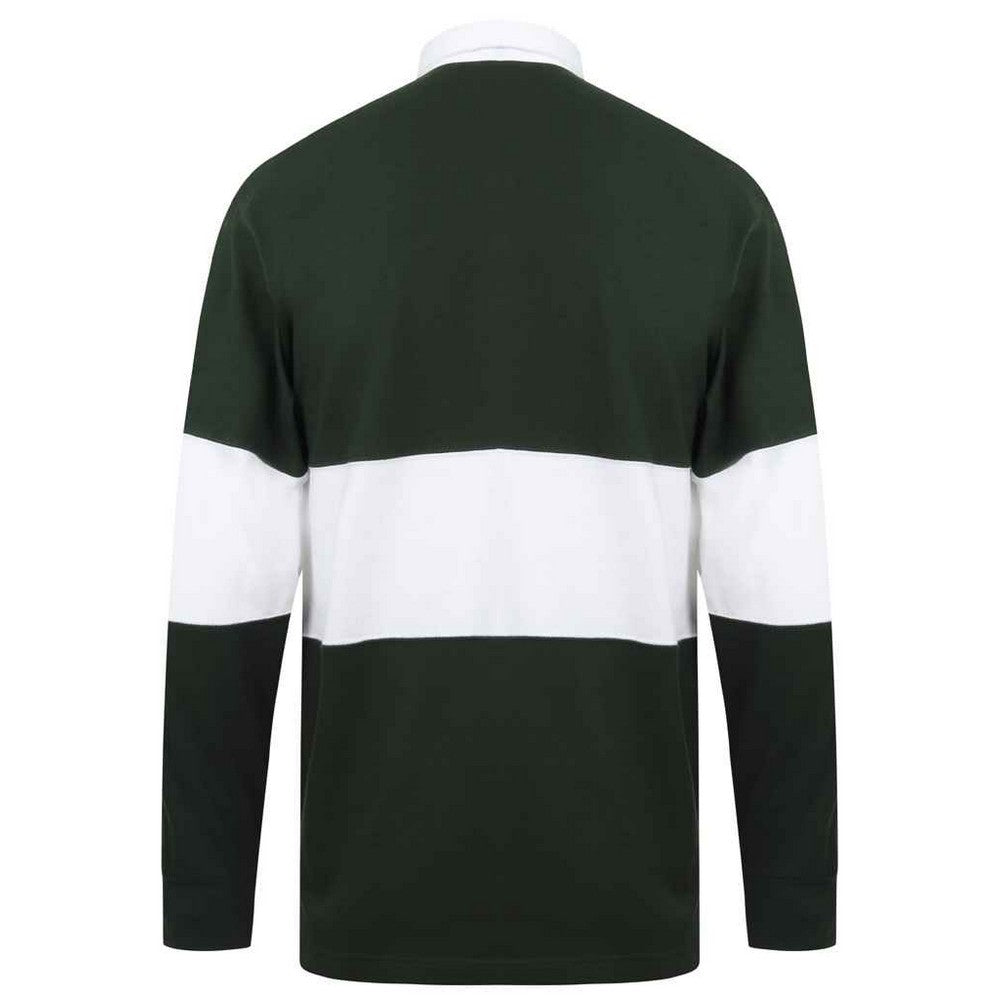 Bottle-White - Back - Front Row Unisex Adult Panelled Rugby Shirt