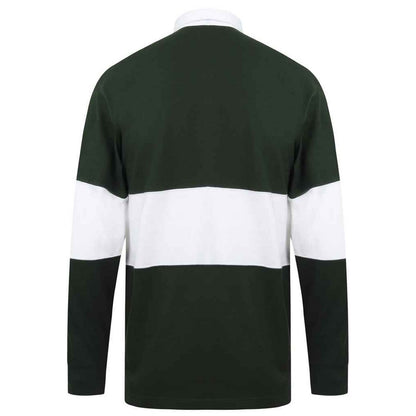 Bottle-White - Back - Front Row Unisex Adult Panelled Rugby Shirt