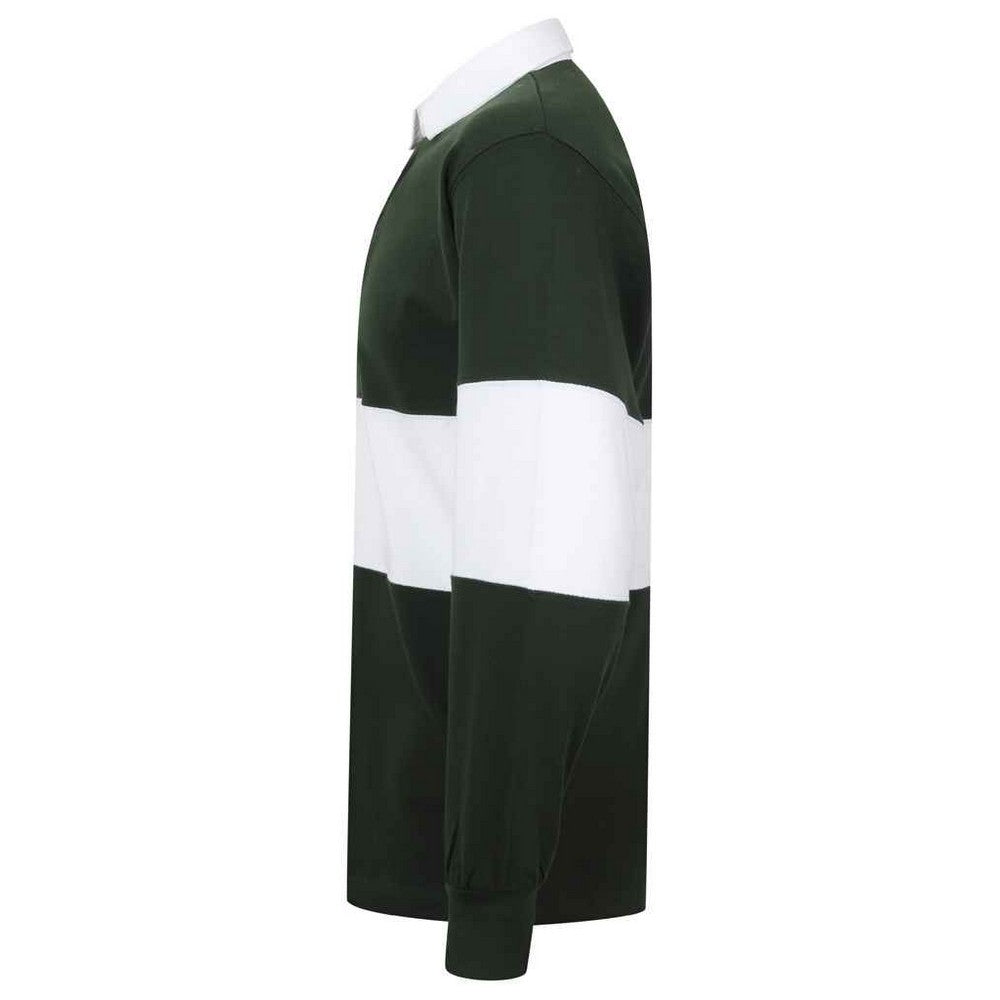 Bottle-White - Side - Front Row Unisex Adult Panelled Rugby Shirt