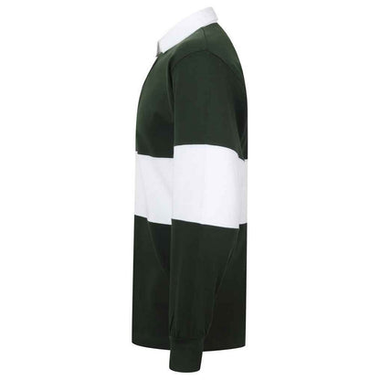 Bottle-White - Side - Front Row Unisex Adult Panelled Rugby Shirt
