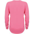 Bright Pink - Back - SF Unisex Adult Slogan Drop Shoulder Long-Sleeved T-Shirt